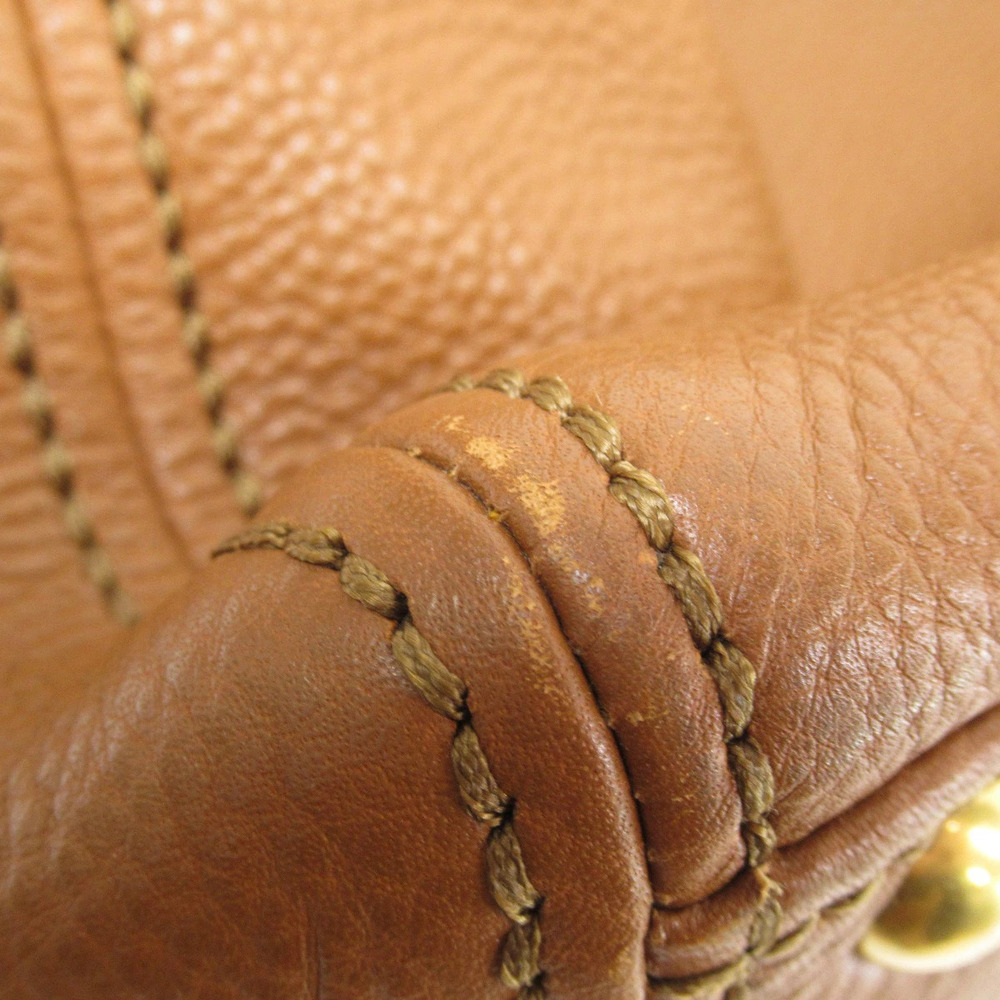 Miu Miu Vitello Daino handbag brown pebbled leather - Picture 8 of 10